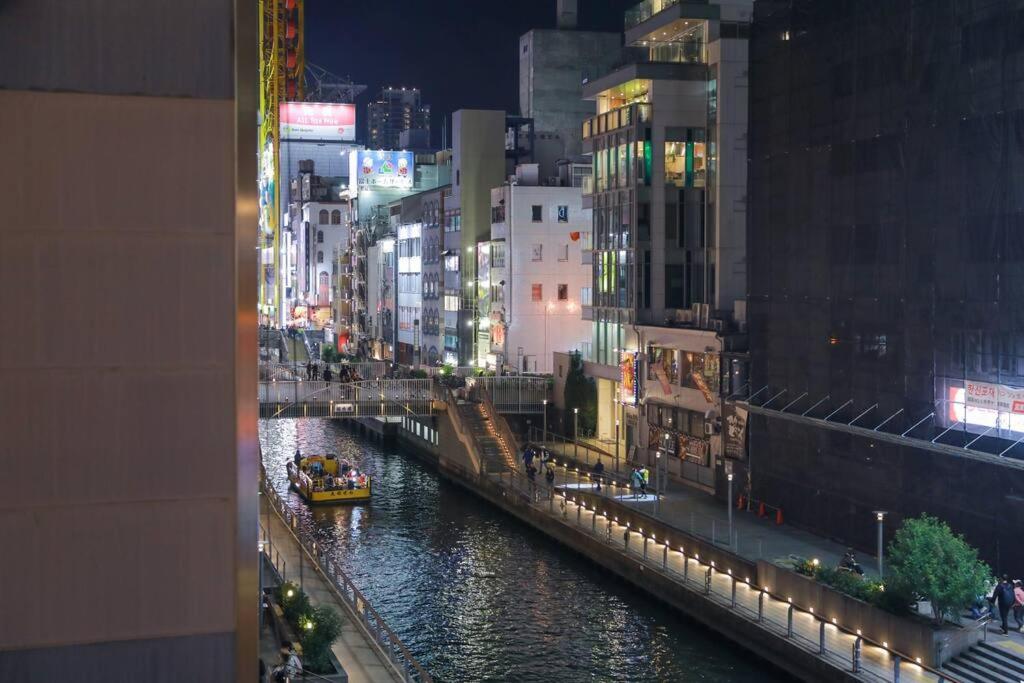 道頓堀民泊31＆Mini浮世絵美術館、道頓堀心斎橋真ん中、家族旅行、Family Trip Osaka Apartment Ngoại thất bức ảnh